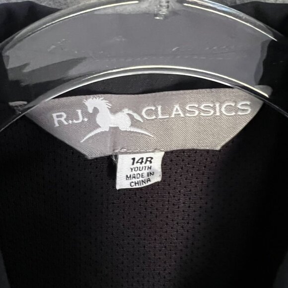 R.J. Classics Navy Show Coat, Girls Size 14R grey label washable - Picture 2 of 9